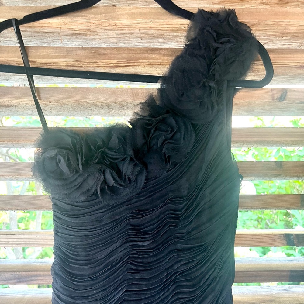 Calvin Klein SILK One Shoulder Cocktail Mini Party 2 NWT Prom Wedding - Picture 7 of 12